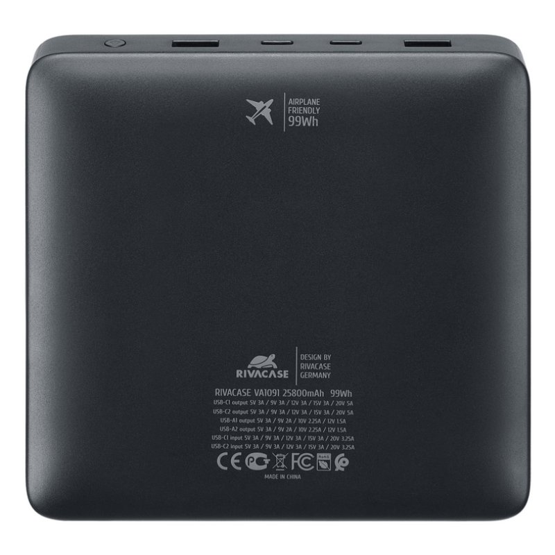 Rivacase Turbo Lithium Polymer (LiPo) 25800 mAh Black