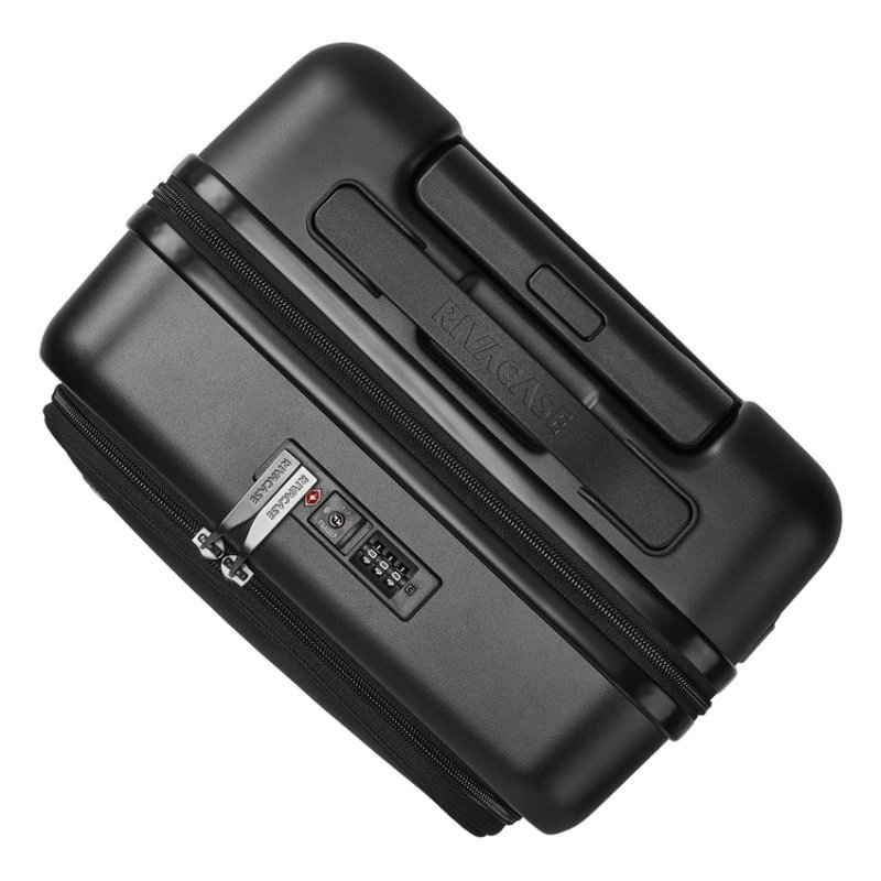 Rivacase Clark Chariot Casque à coque dure Noir 34 L Aluminium, Polycarbonate (PC), Polyester