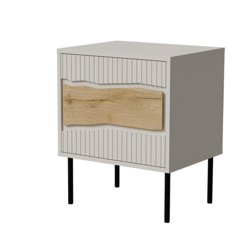 Cama Bedside cabinet, 2 pcs. INSERTO 50x40x61.5 cashmere LED
