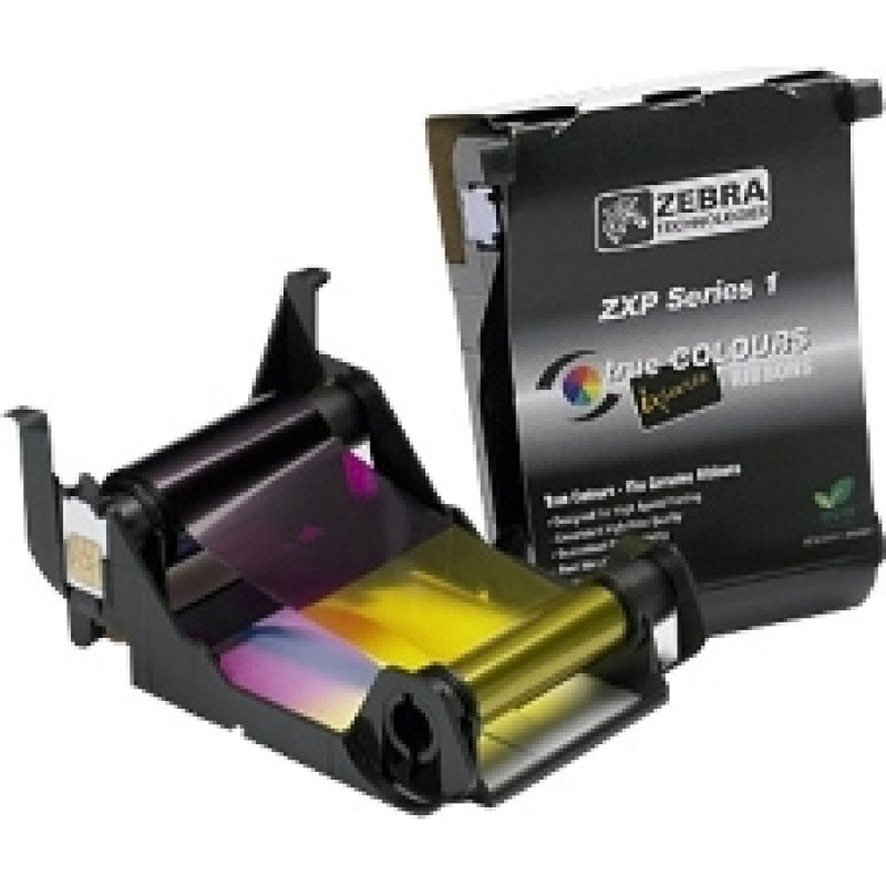 Zebra 800011-140 ruban d'impression 100 pages Noir, Cyan, Magenta, Jaune