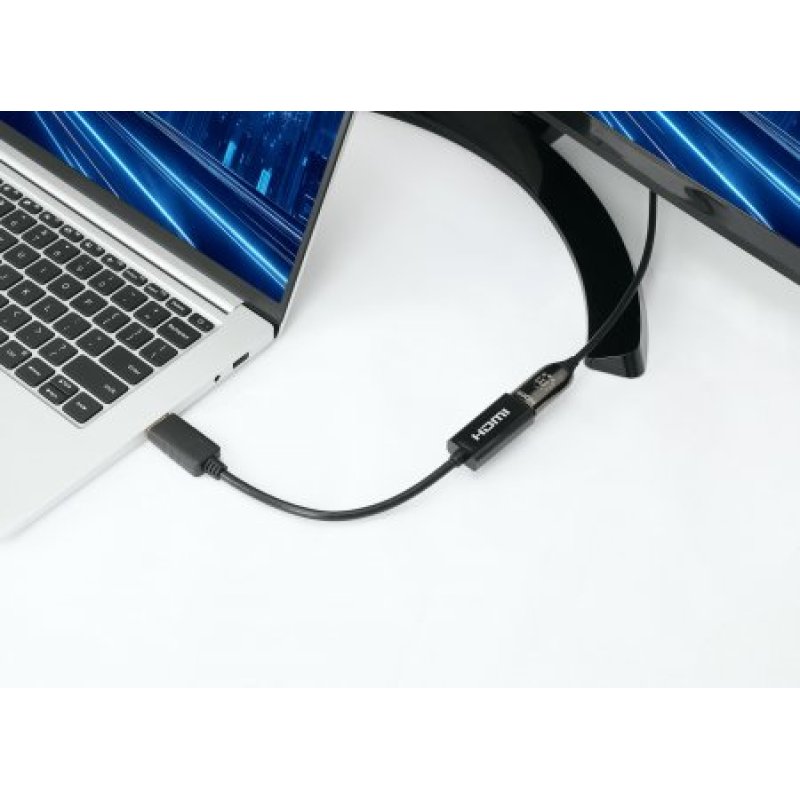 Manhattan Adaptateur actif DisplayPort 1.2 vers HDMI, 4K à 60 Hz, 15 cm, mâle vers femelle, DP avec verrouillage, non
