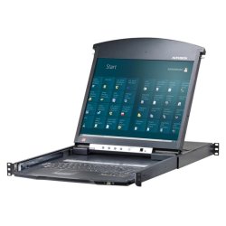 ATEN KL1508AiN commutateur écran, clavier et souris Grille de montage Noir