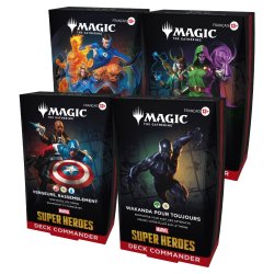 Magic: The Gathering - Assortiment de Decks Commander Marvel Super Heroes (4 Decks Commander)