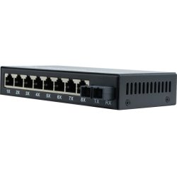 SWITCH 8 RJ-45 10/100 1 FIBER 100FX MULTIMODE SC 2KM