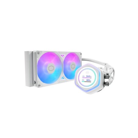 Kit Watercooling AIO Cooler Master MasterLiquid Atmos II LCD RGB - 240mm (Blanc)