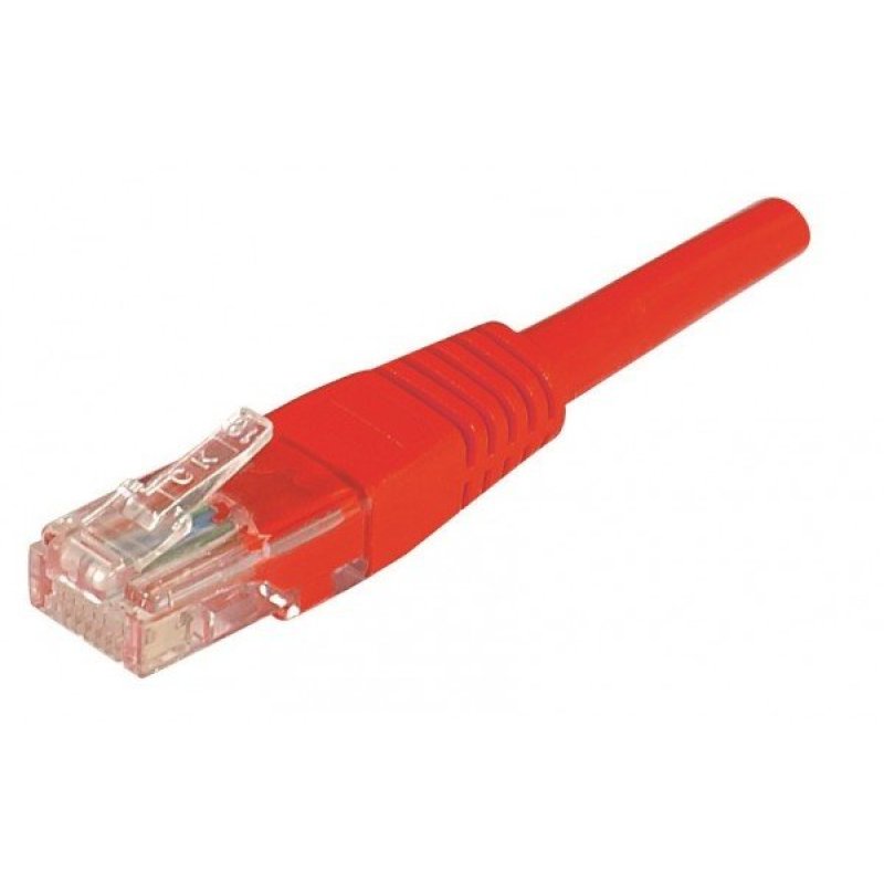 Cat5e RJ45 Patch cable U/UTP red - 3 m