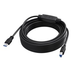 VISION 10 m Black USB 3.0 booster cable