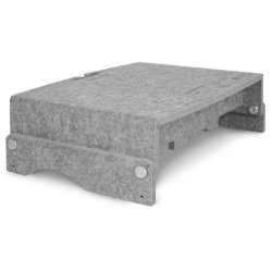 BakkerElkhuizen Q-riser 110 Circular 43.2 cm (17") Grey Desk