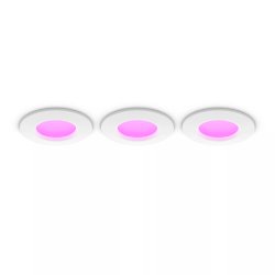 Philips Hue White&Col. Amb. Slim Recessed Light S x3 -White