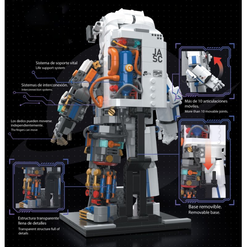 POP SERIES - Kit de Construction - Astronaute - 900pc