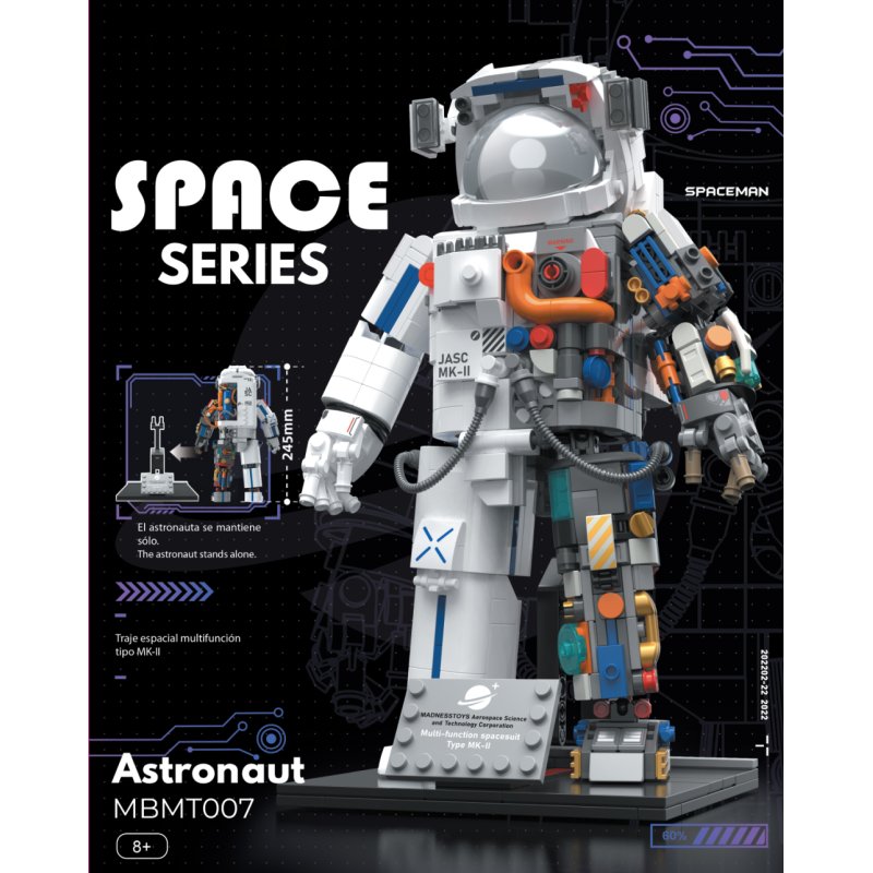 POP SERIES - Kit de Construction - Astronaute - 900pc