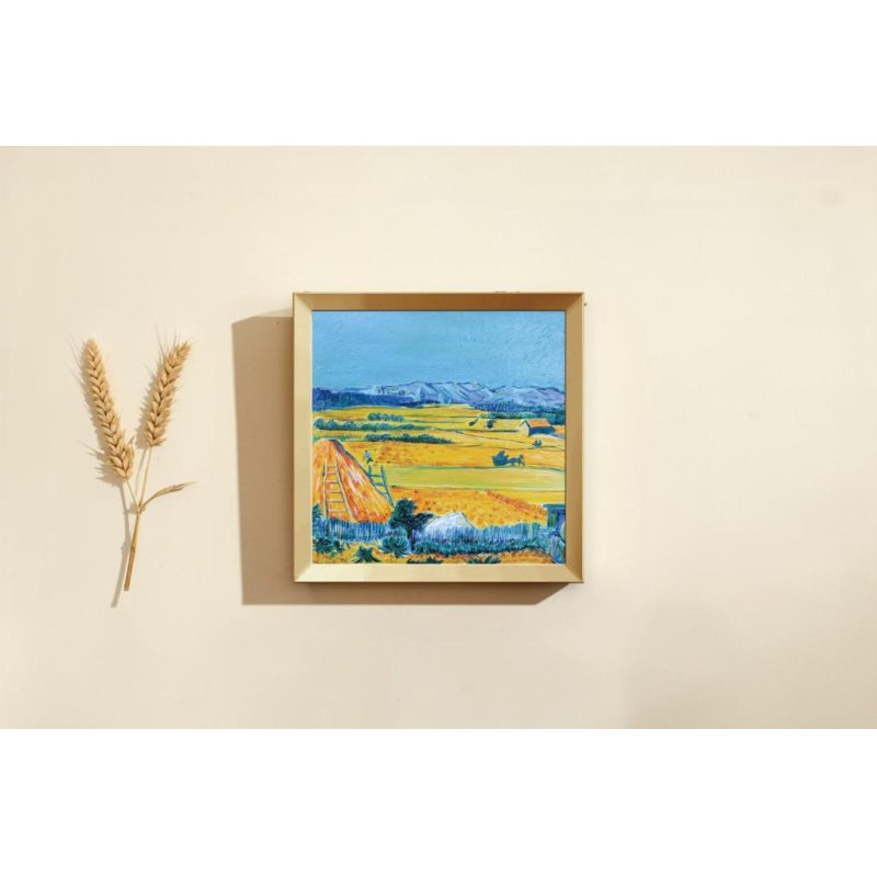 Peinture 3D en résine DIY -La Récolte - 34x34cm