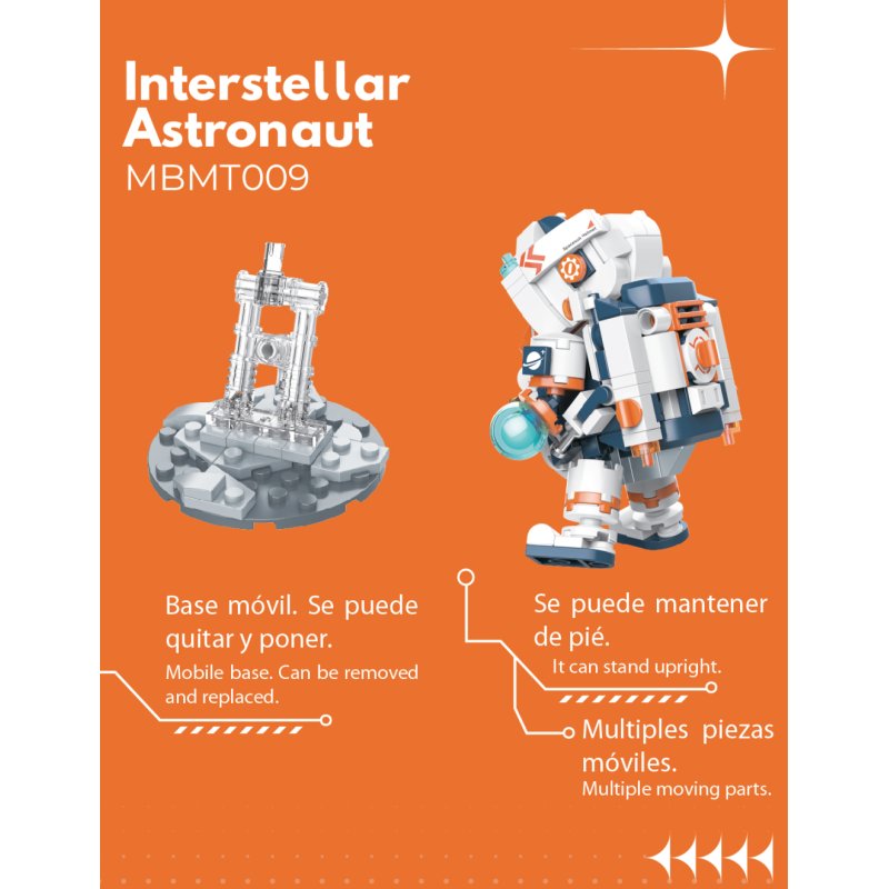 POP SERIES - Kit de Construction - Astronaute Interstellaire - 302pc