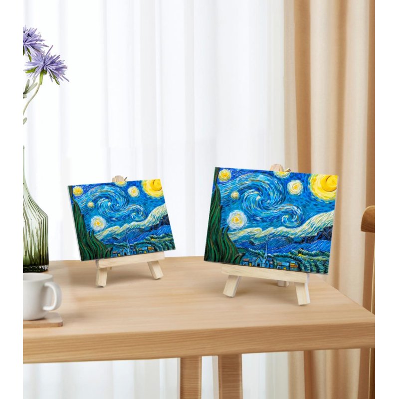 Peinture 3D en résine DIY - La nuit étoilée - 13.5x10cm