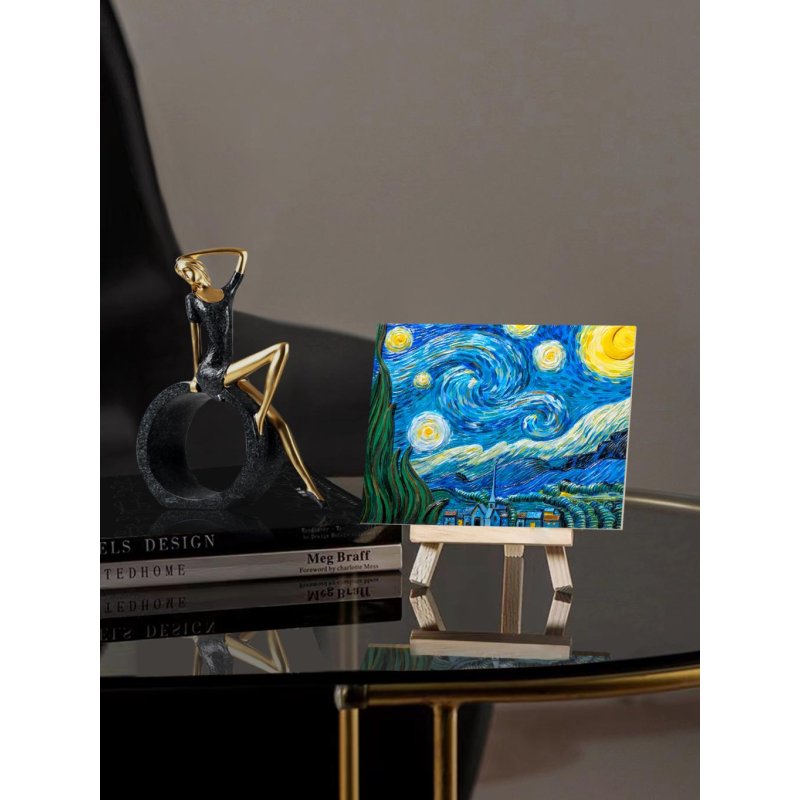 Peinture 3D en résine DIY - La nuit étoilée - 13.5x10cm