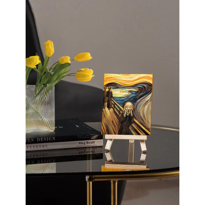 Peinture 3D en résine - Le Cri - DIY 13.5x10cm