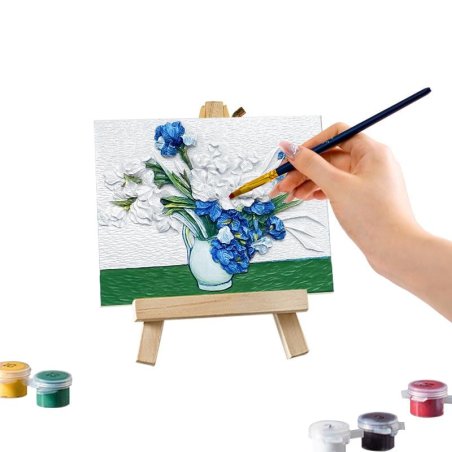 Peinture 3D en résine DIY - Iris -13.5x10cm