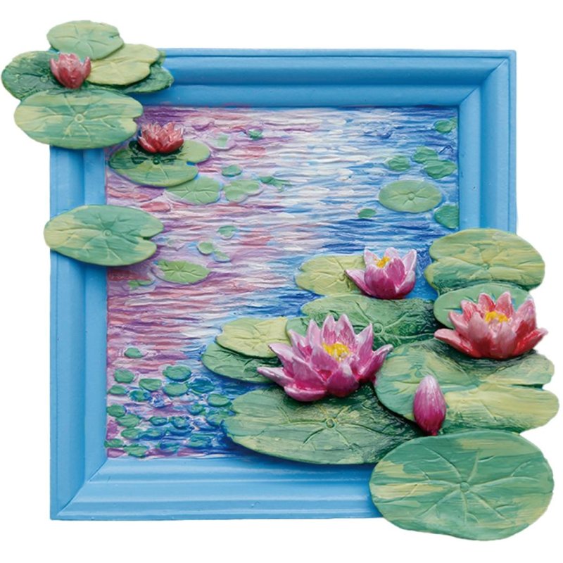 MAGNET DIY - Nénuphars - Aimant à peindre en 3D DIY