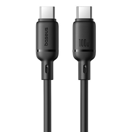 Baseus Silky Şarj Kablo TYPE-C-C 1m-Syh USB cable USB C Black