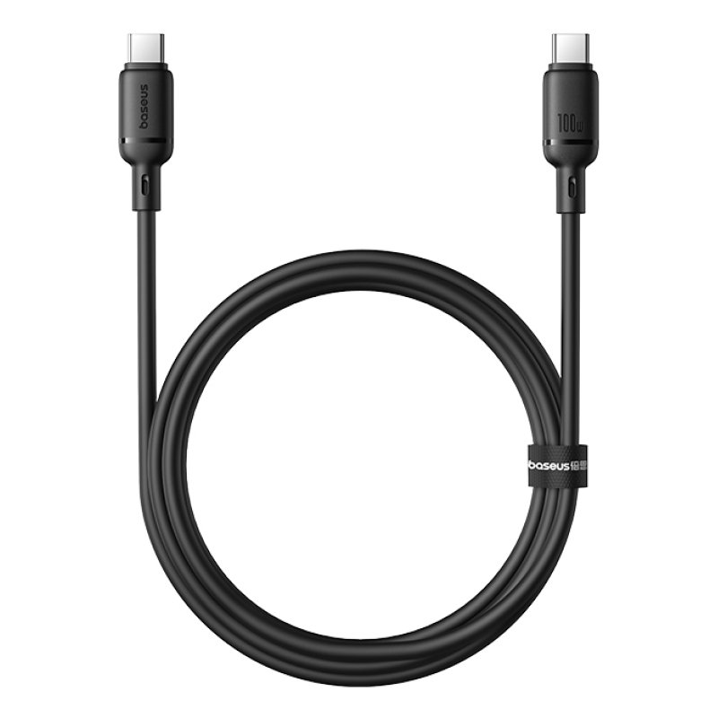 Baseus Silky Şarj Kablo TYPE-C-C 1m-Syh câble USB USB C Noir