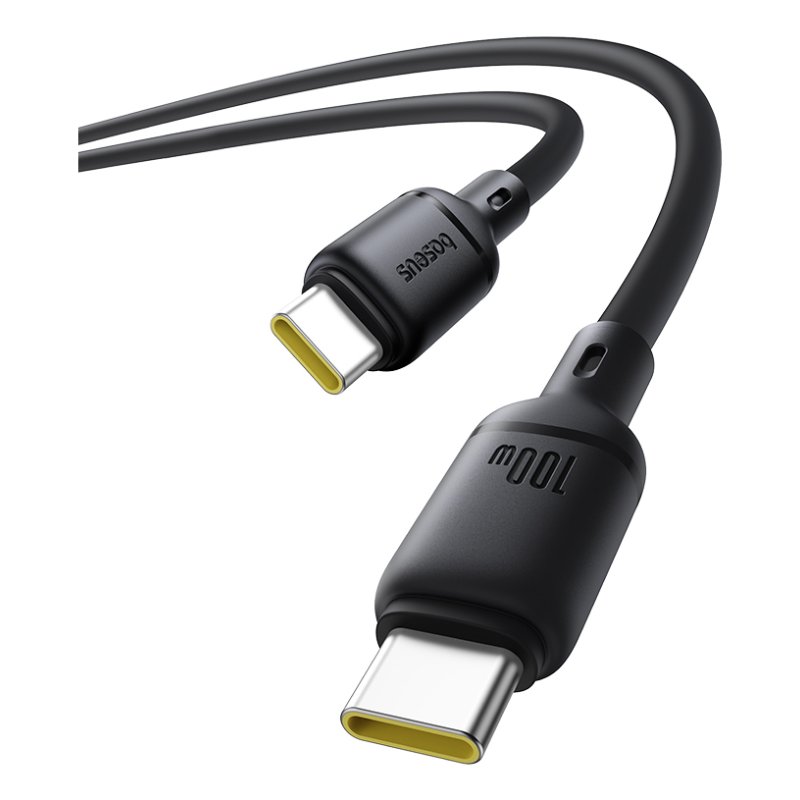 Baseus Silky Şarj Kablo TYPE-C-C 1m-Syh USB cable USB C Black
