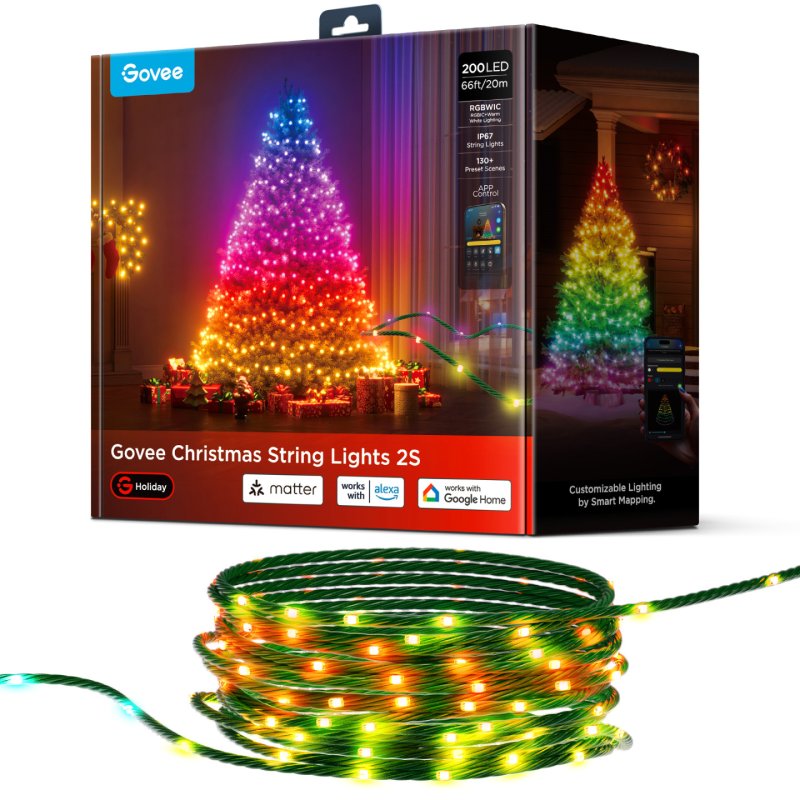 Govee H80C4 Smart string light Wi-Fi/Bluetooth 15 W