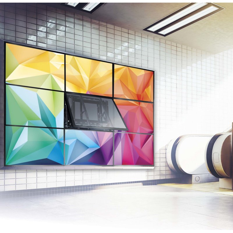 edbak Video Wall Pop-Out-Halterung mit Schnellspanner für 70-98" Bildschirme, Querformat