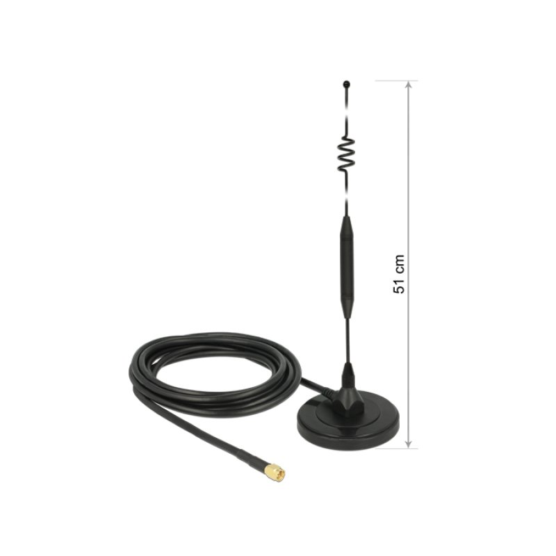 DeLOCK 12429 network antenna Omni-directional antenna SMA 6 dBi