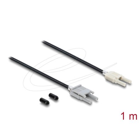 DeLOCK 91027 adaptateur de fibres optiques 1 pièce(s) Noir, Gris