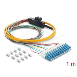 DeLOCK 91050 InfiniBand/fibre optic cable 1 m 12x LC Pigtail Orange