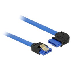 DeLOCK 84990 SATA cable 0.3 m SATA 7-pin Black, Blue