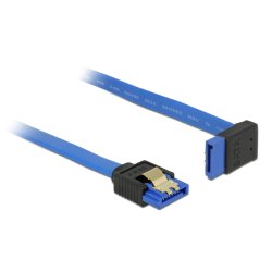 DeLOCK 84999 câble SATA 1 m SATA 7-pin Noir, Bleu