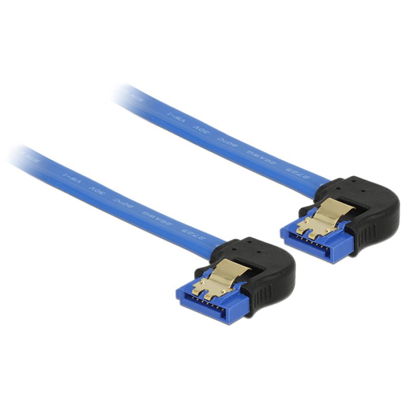 DeLOCK 85094 câble SATA 0,1 m SATA 7-pin Noir, Bleu