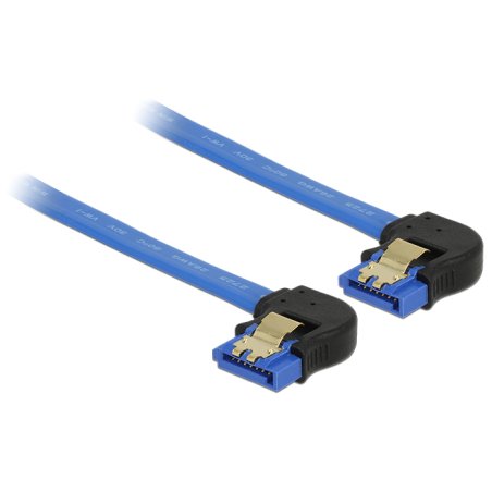 DeLOCK 85094 SATA cable 0.1 m SATA 7-pin Black, Blue