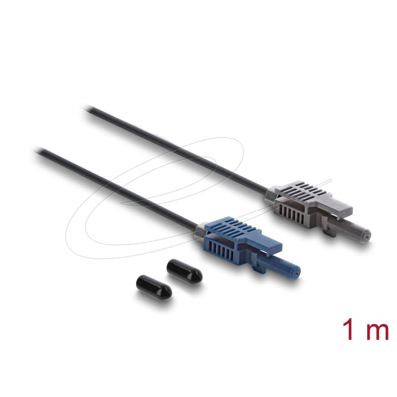 Delock LWL POF Kunststoff Kabel HFBR 4503-4513Z Simplex Stecker zu Simplex Stecker 1 m