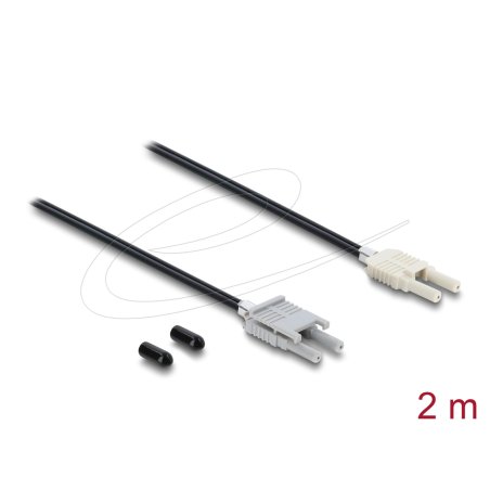 DeLOCK 91028 adaptateur de fibres optiques 1 pièce(s) Noir, Gris