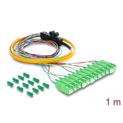 DeLOCK 91047 câble InfiniBand et à fibres optiques 1 m 12x LC Pigtail Bleu