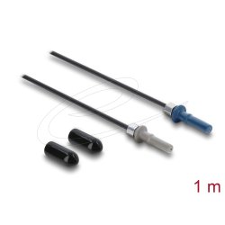 Delock LWL POF Kunststoff Kabel HFBR 4501-4511Z Simplex Stecker zu Simplex Stecker 1 m