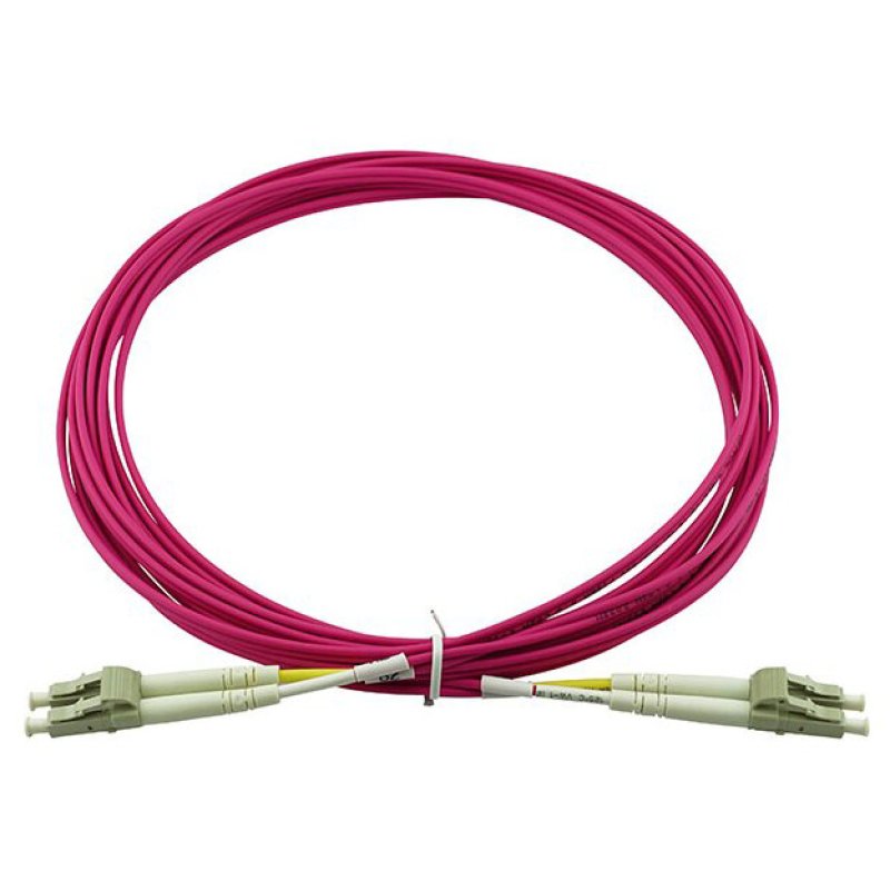 BlueOptics LWL Patchkabel LC / LC MM OM4 magenta 5,0m
