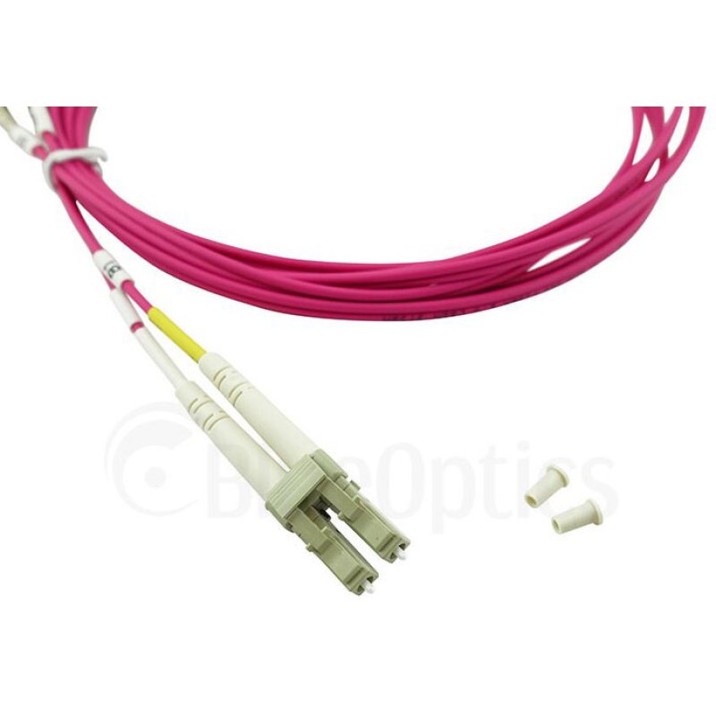 BlueOptics LWL Patchkabel LC / LC MM OM4 magenta 5,0m