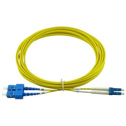 BlueOptics LWL Patchkabel LC / SC SM G.652.D yellow 1,0m