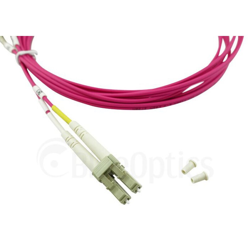 BlueOptics LWL Patchkabel LC / LC MM OM4 magenta 3,0m