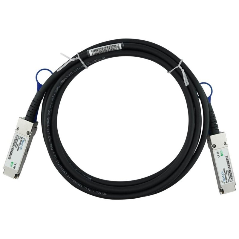 BlueOptics ACC763-10000S-BL InfiniBand/fibre optic cable 3 m QSFP28 Black, Silver