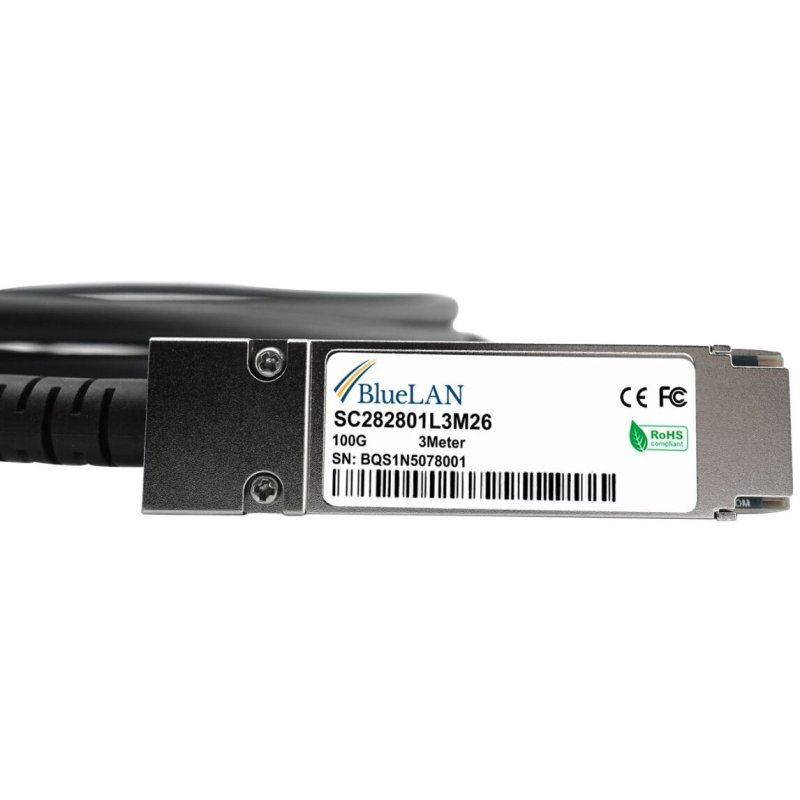 BlueOptics 100Gb 1m QSFP28 100GBASE-CR4 DAC( QSFP-100G-CU1M)