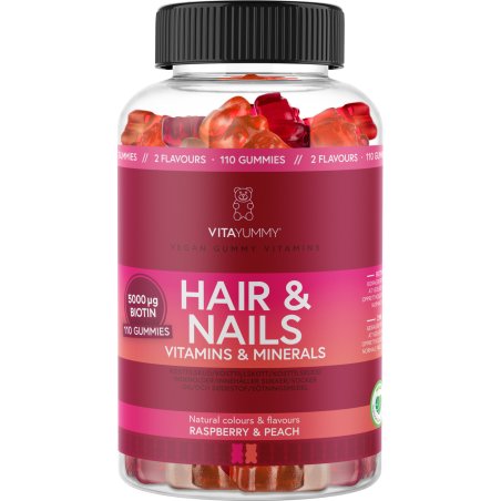 VitaYummy - Hair & Nails Rasberry/Peach 110 pcs