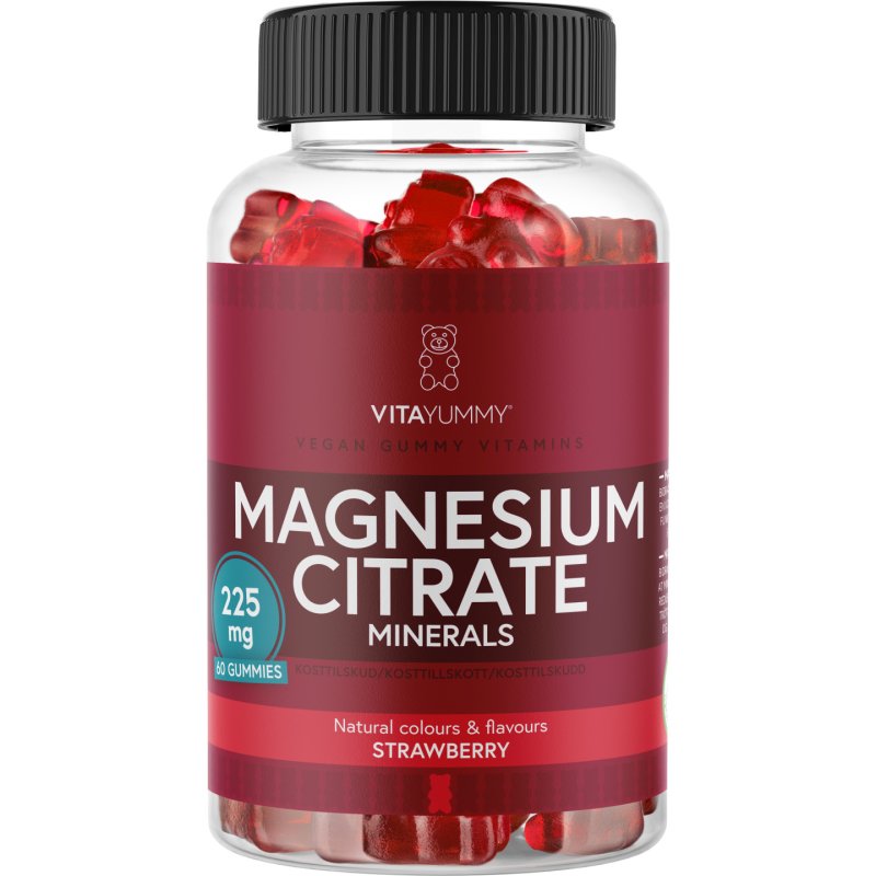 VitaYummy Magnesium Citrate (Strawberry) - 60 stk.