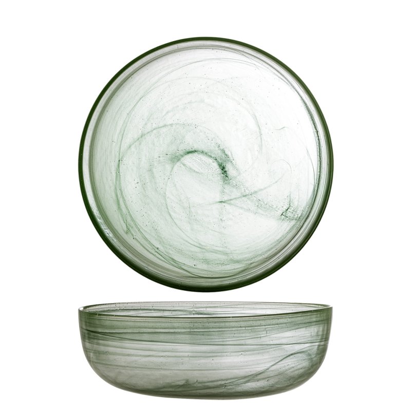 Bloomingville - Amelie Bowl - Green - Glass