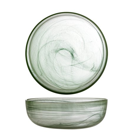 Bloomingville - Amelie Bowl - Green - Glass