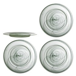 Bloomingville - Amelie Plate - Green - Glass