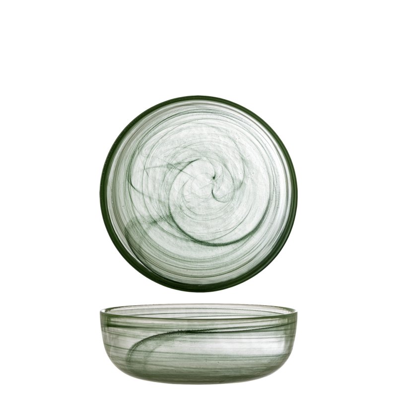 Bloomingville - Amelie Bowl - Green - Glass